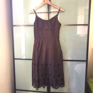 Midi LOFT Eyelet Sundress Petite 2
